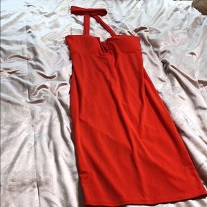 Bright Orange Nightclub Dress